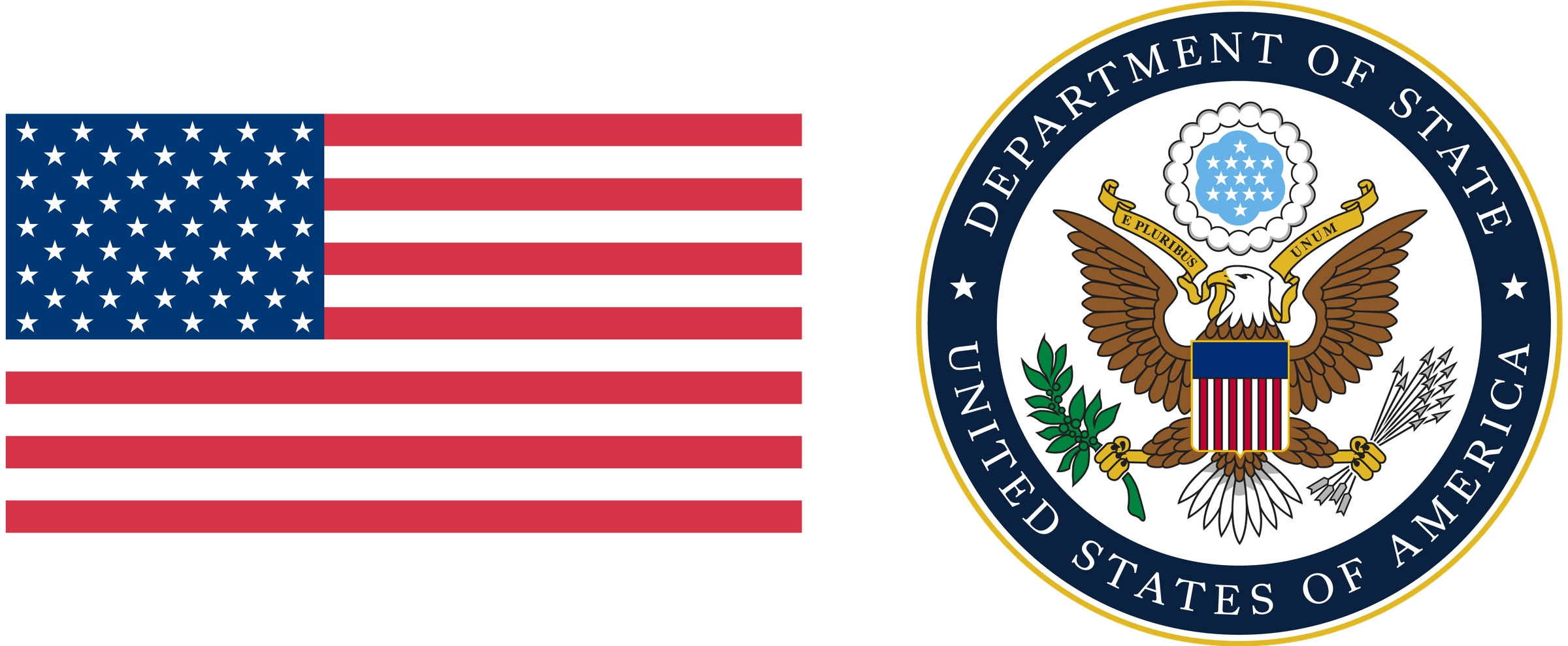 U.S. Flag and Department of State Seal